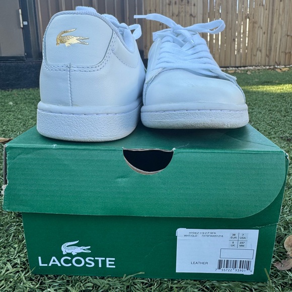 Lacoste White Tennis-Style Sneakers - Picture 2 of 8